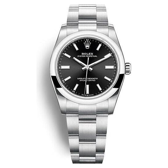 Montre Rolex - Oyster Perpetual Noir - 34mm