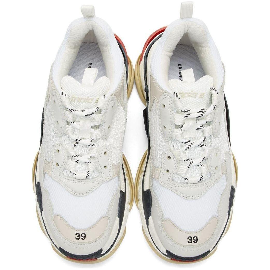 Balen*ciaga Triple-S "White/Red"