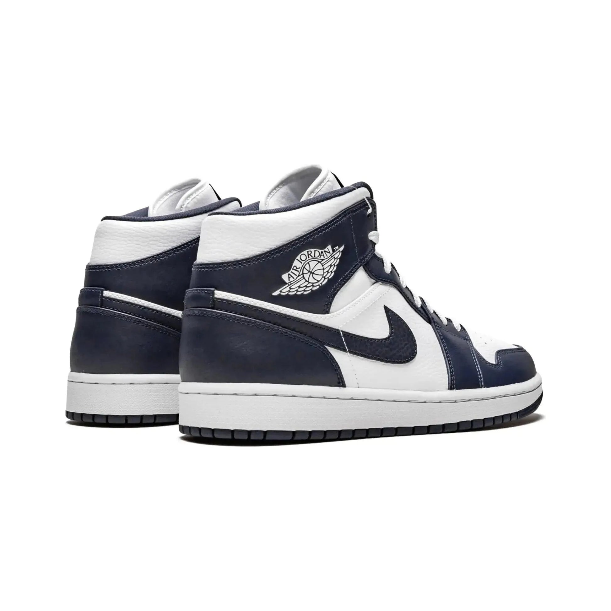 Air Jordan 1 Mid "White Metallic Gold Obsidian"