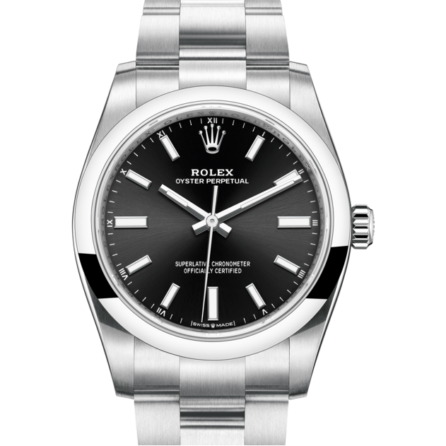 Montre Rolex - Oyster Perpetual Noir - 34mm