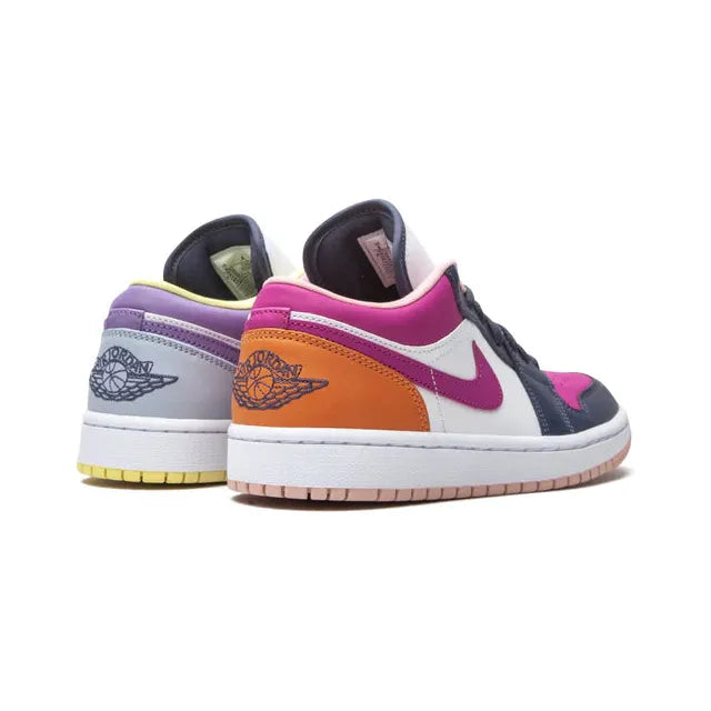 Air Jordan 1 Low "Mismatched Purple / Magenta"