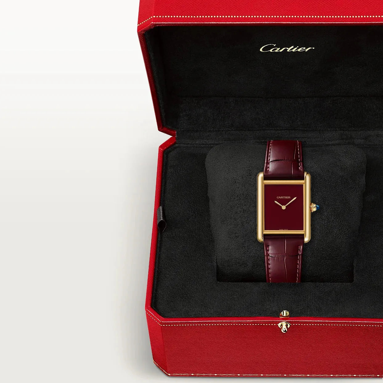Montre Cartier - Tank Louis "Bordeaux"